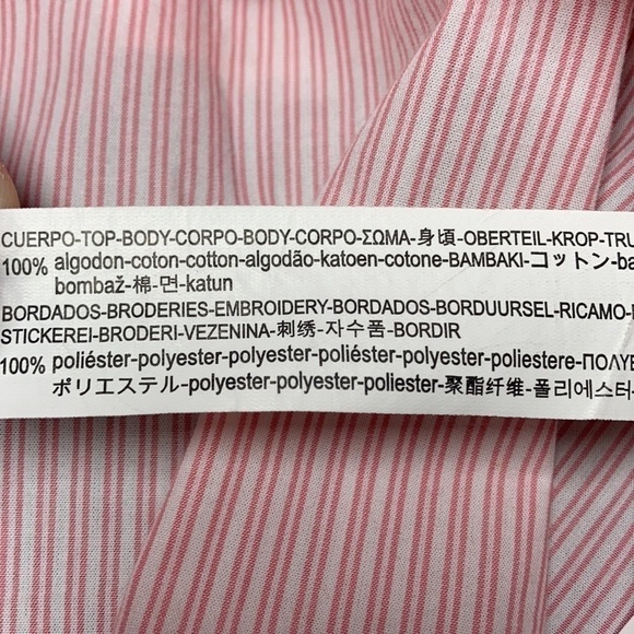 Zara Trafaluc Collection Embroidered Crop Style Ruffled Top - Picture 12 of 12